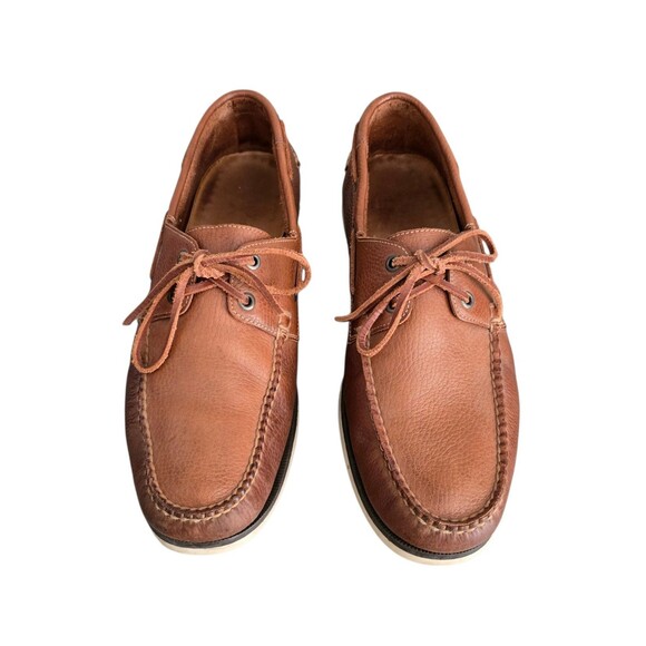 Peter Millar Boat Shoes Mens Size 11.5M Brown Leather Lace Up main image 7